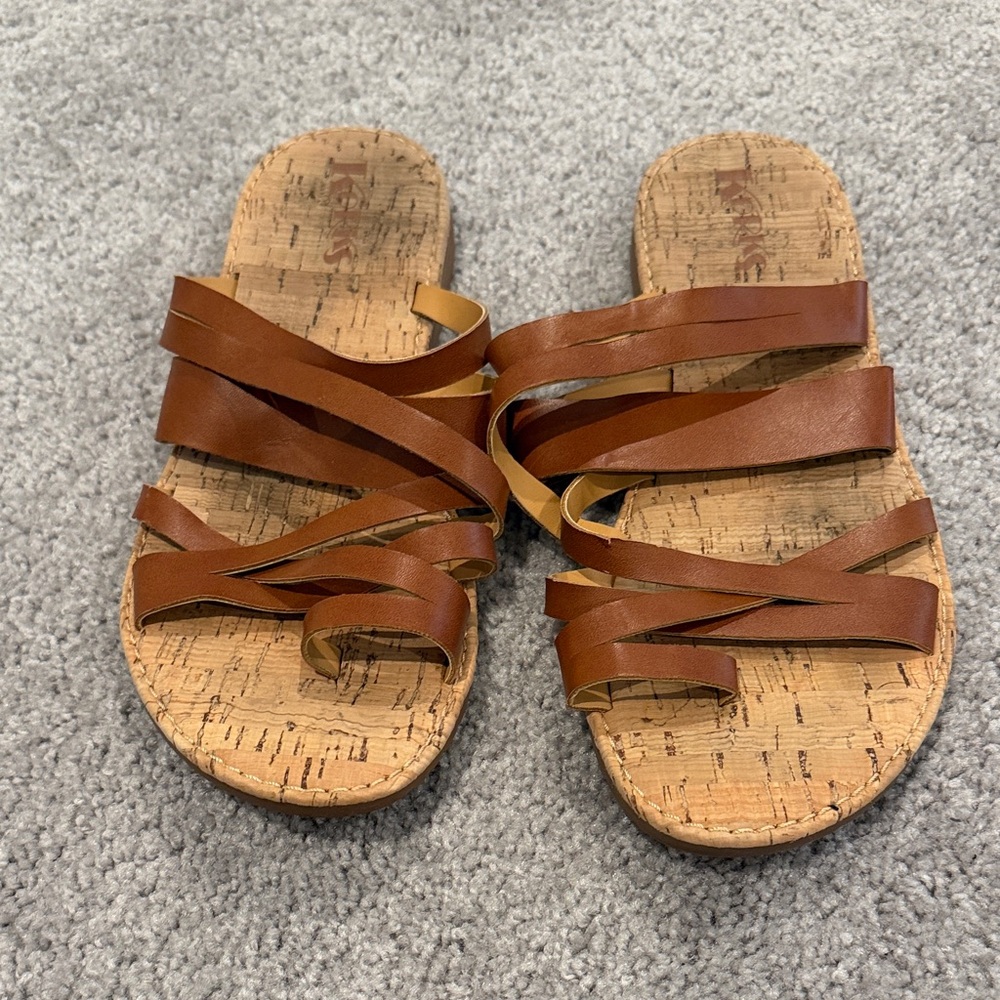 Kork-Ease Tan Leather Sandals